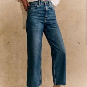 Sezane Le crop denim jeans